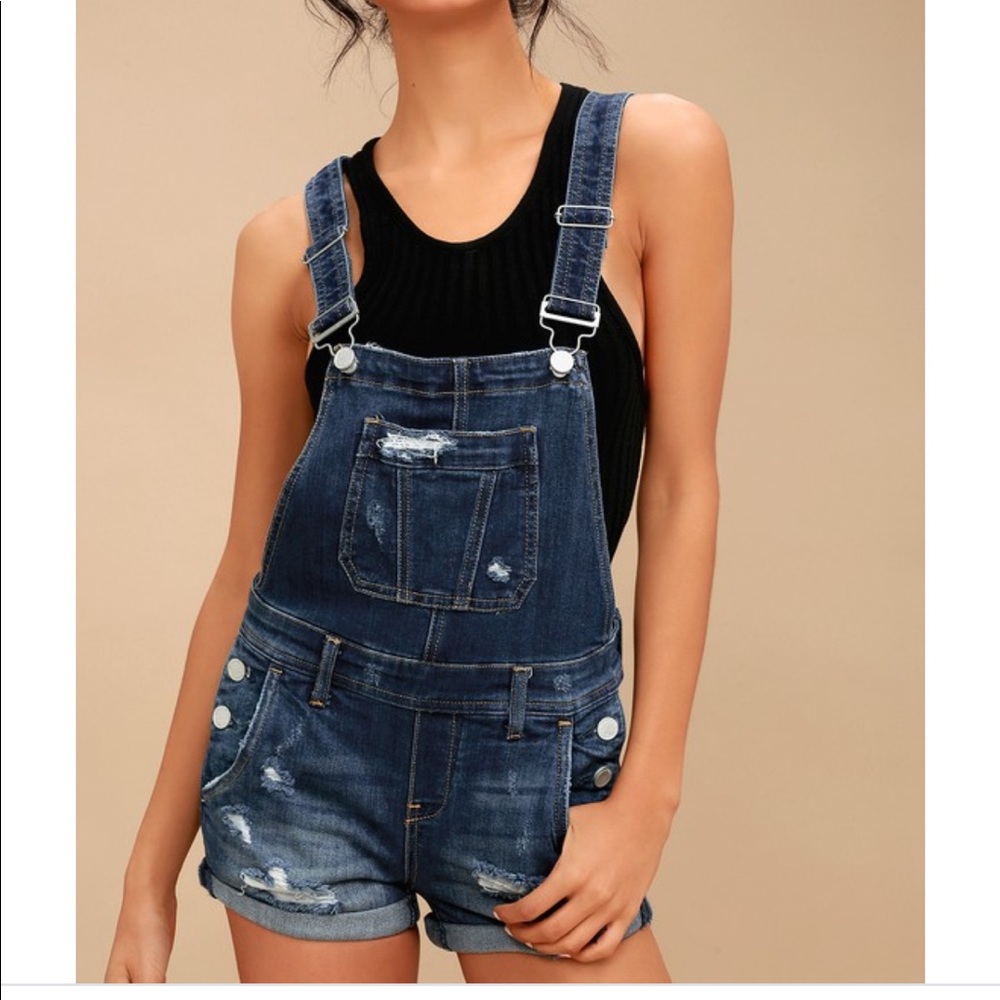 Blank NYC denim overall shorts. Worn once.